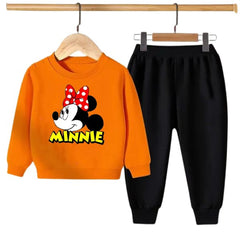 Kids Minnie Printed Sweatshirt Set